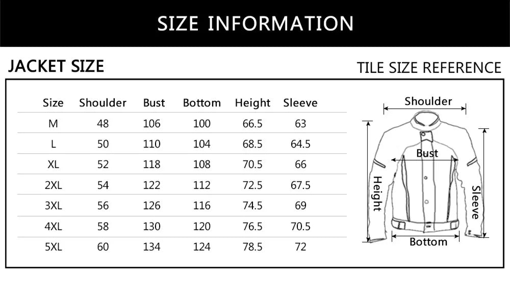 Men Motorcycle Protective Riding Jacket
