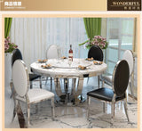 Rotating Metal Dining Table