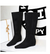 Korean Suede Knee High Boots