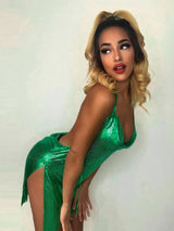 Midnight Luxe Backless Mini Dress
