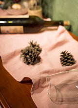 Cotton Sage Green Table Runner