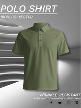 Men Casual Polyester Polo Shirts