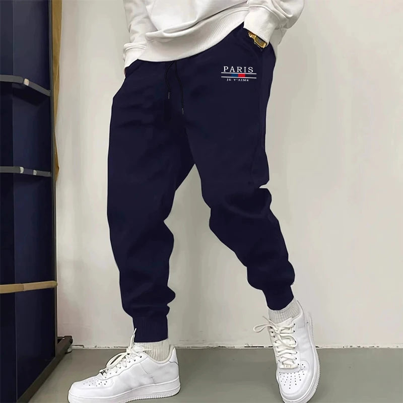 Men’s Paris Print Jogger Pants