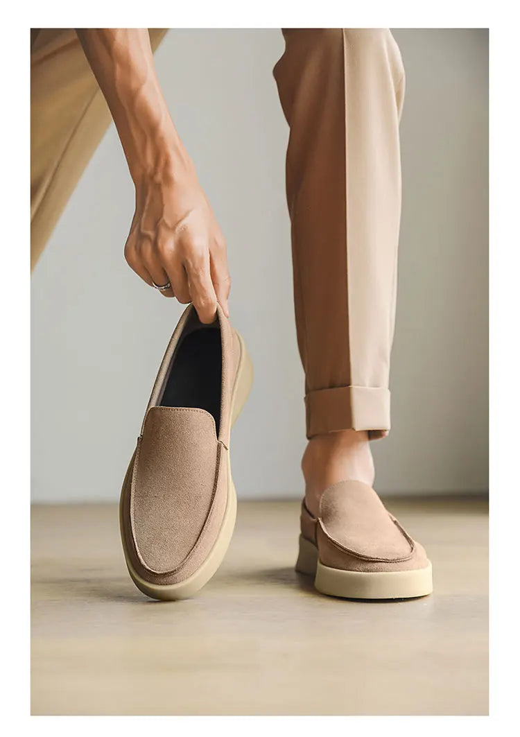 Men Suede Lightweight Driving Loafers