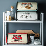 Metal Bread Box with Lid