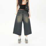 OverEase™ – Vintage Oversize Denim Shorts 2025 (Wide Leg, Relaxed & Throwback Inspired)