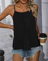 Pleated Sleeveless Vest
