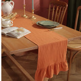 Christmas Orangered Table Runner