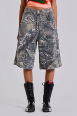 Women Camouflage Streetwear Jeans