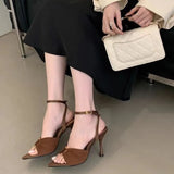 Women’s Pointed Toe Stiletto Slingback Pumps