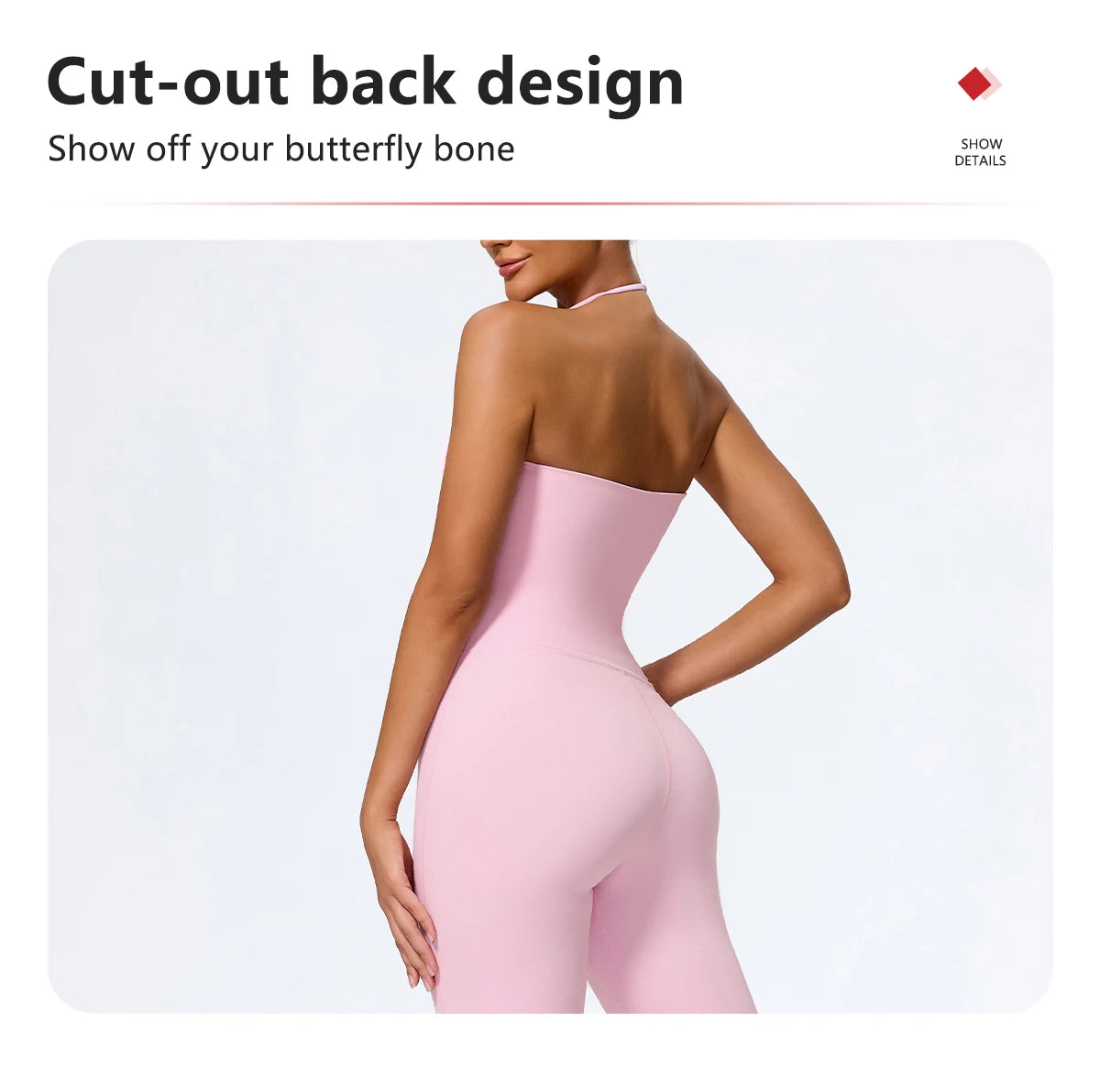 Elevate Backless Active Jumpsuit