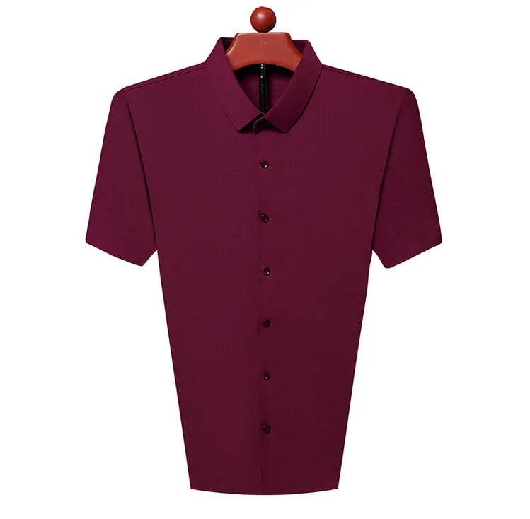 Men Stretch Short Sleeve Shirt