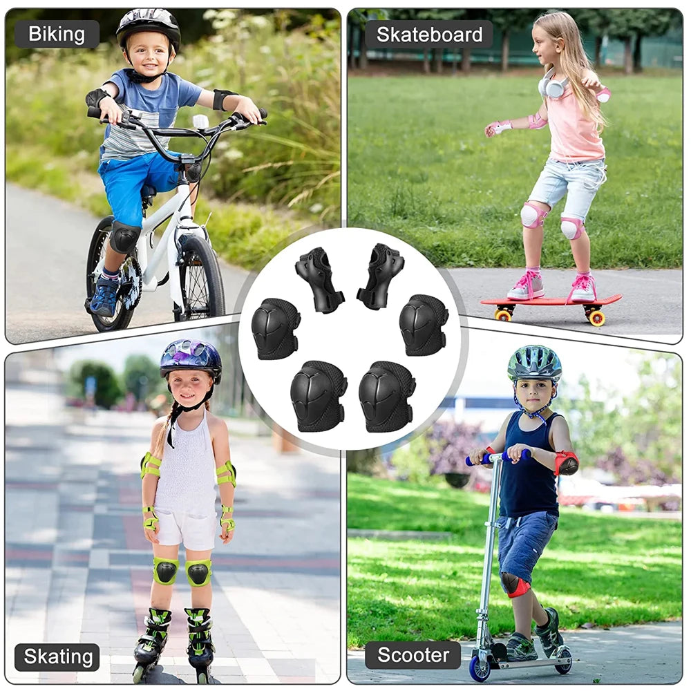 Kids Protective Gear Set with Knee & Elbow Pads