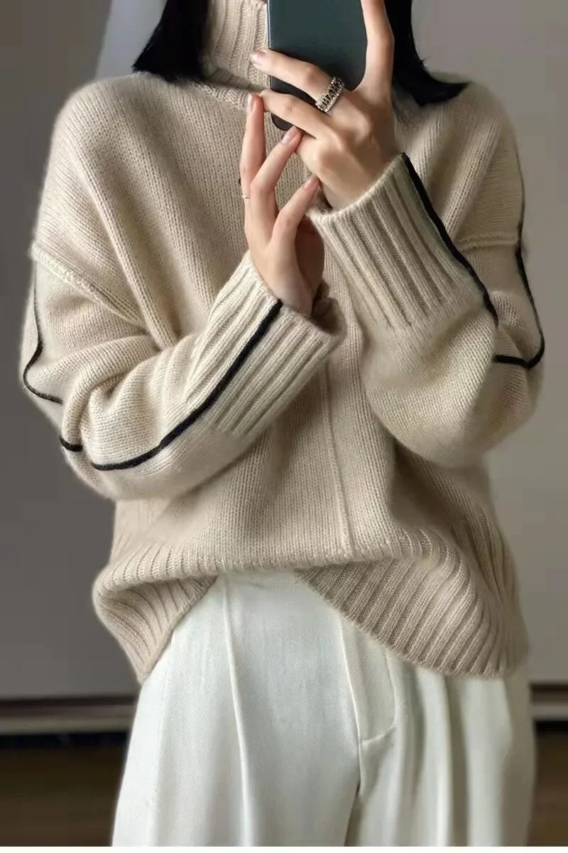 Women's Cashmere Turtleneck Sweater