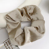 Rhinestone Satin Scrunchies