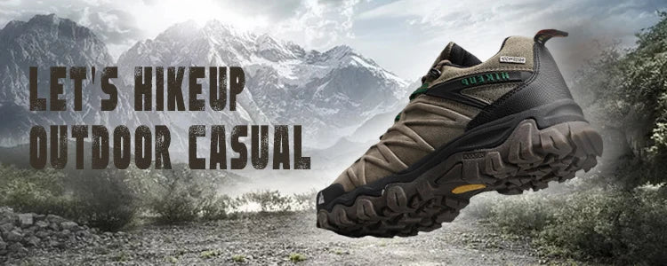 Men Leather Outdoor Trekking Shoes