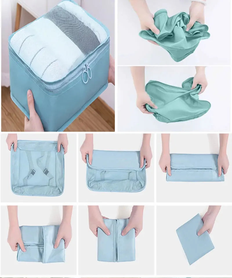 10/7-Piece Travel Organizer Set – Suitcase Packing Cubes