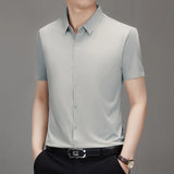 Men Stretch Short Sleeve Shirt