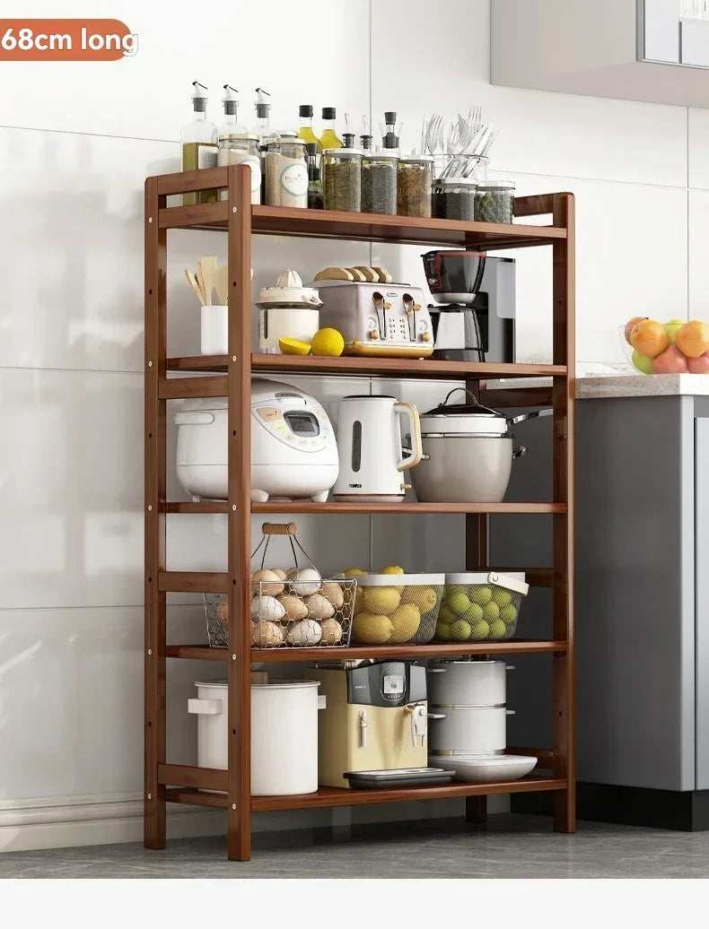 Multi-Layer Floor Standing Kitchen Shelf