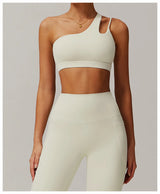Women Oblique Shoulder Sports Bra