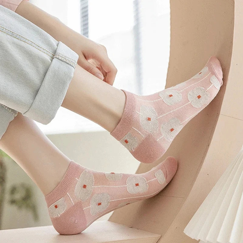 Women Lace Bow Stockings