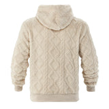 Men Velvet Hooded Pullover Sweater