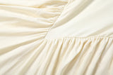 Women's Backless Ruched Maxi Dress