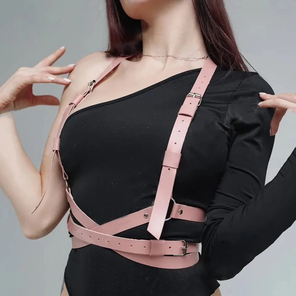 Women Red Harness Corset