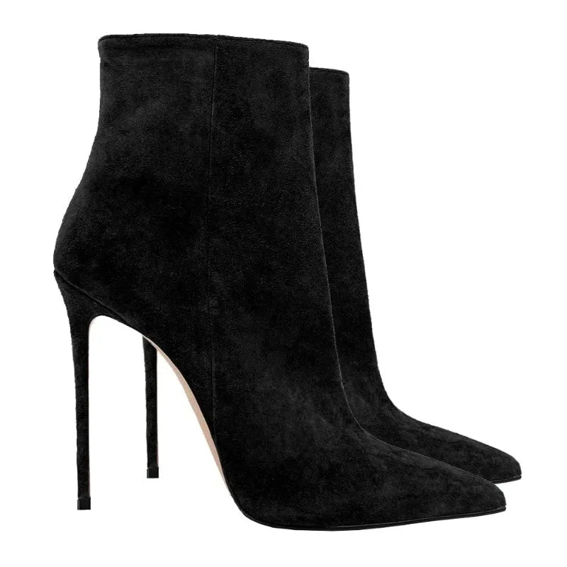 Suede Stiletto Boots