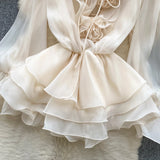 Women's Floral Chiffon Mini Dress