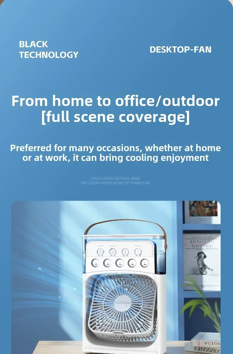 USB LED Portable Air Conditioner Fan