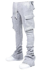 Men's Plus Size Stacked Cargo Pants – Fleece Streetwear