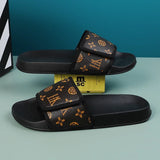 Men Genuine Leather Summer Sandals Slippers