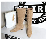 Korean Suede Knee High Boots