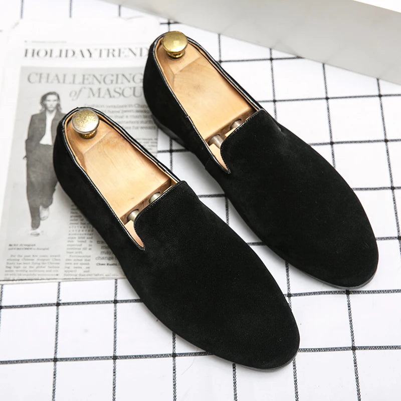 Men’s Suede Driving Mules