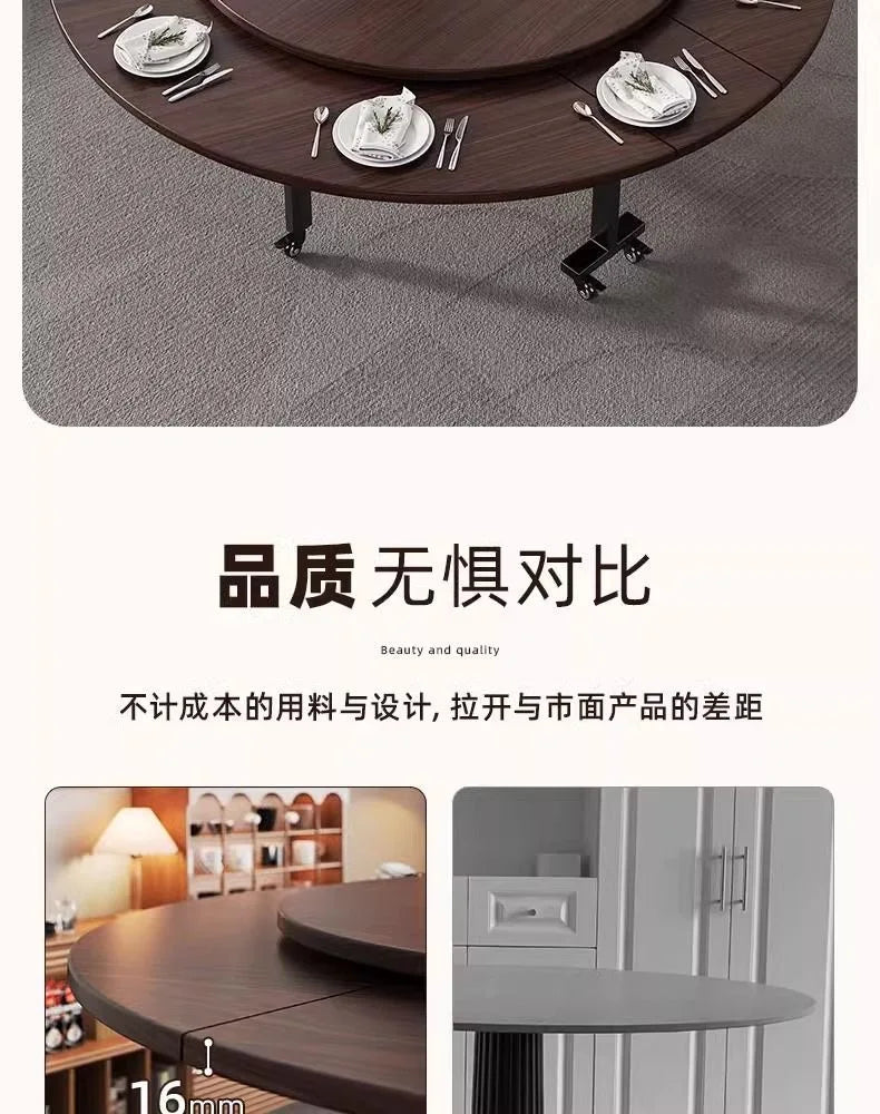 Foldable Round Dining Table