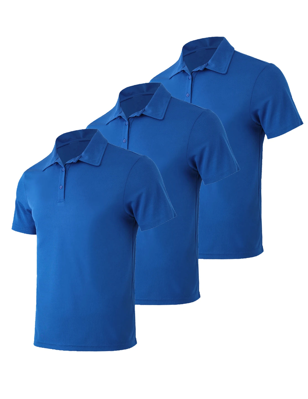 Men Slim Fit 3-Pack Polo Shirts