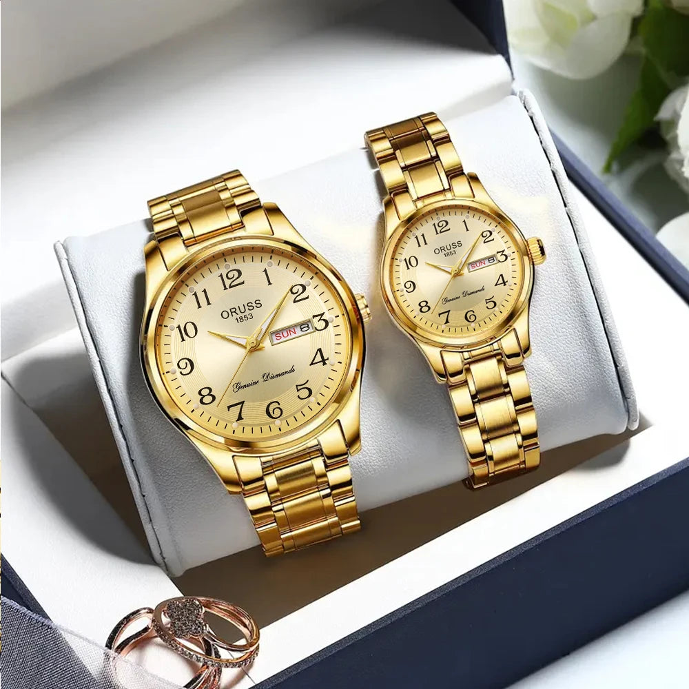 Luxury Romantic Couple Watch Set