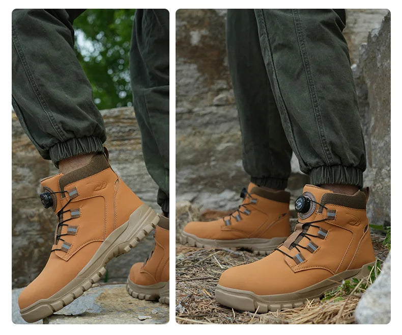 Men Waterproof Safety Work Boots