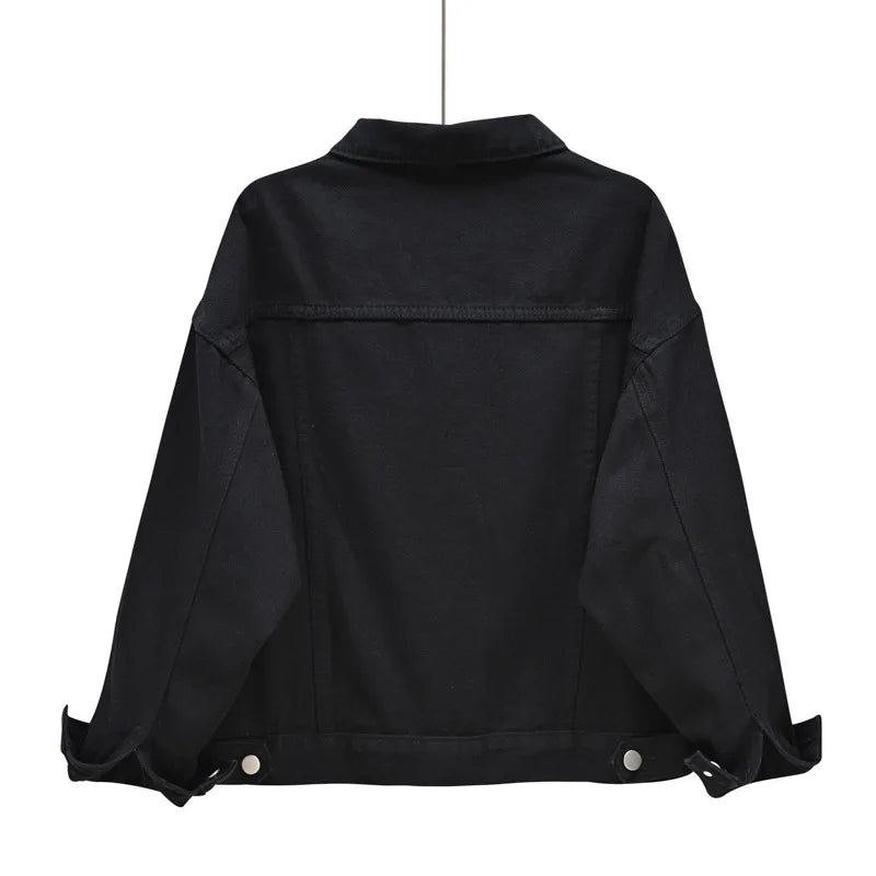 Pure Color Women's Denim Jacket