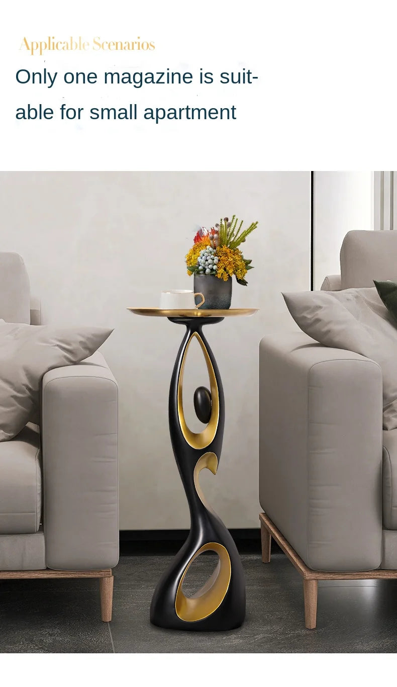 Abstract Sofa Side Table