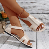 Women Shallow Summer Flat Sandals Comfortable