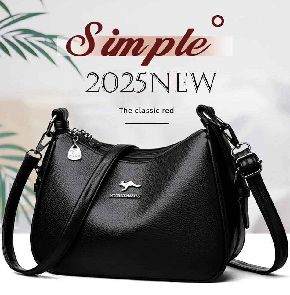 Minimalist Leather Shoulder Bag