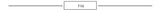 FAQ section header with a simple design and horizontal lines above and below.