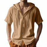 Urban Hooded Button Shirt
