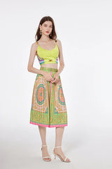 Women's Crop Top & Skirt Set