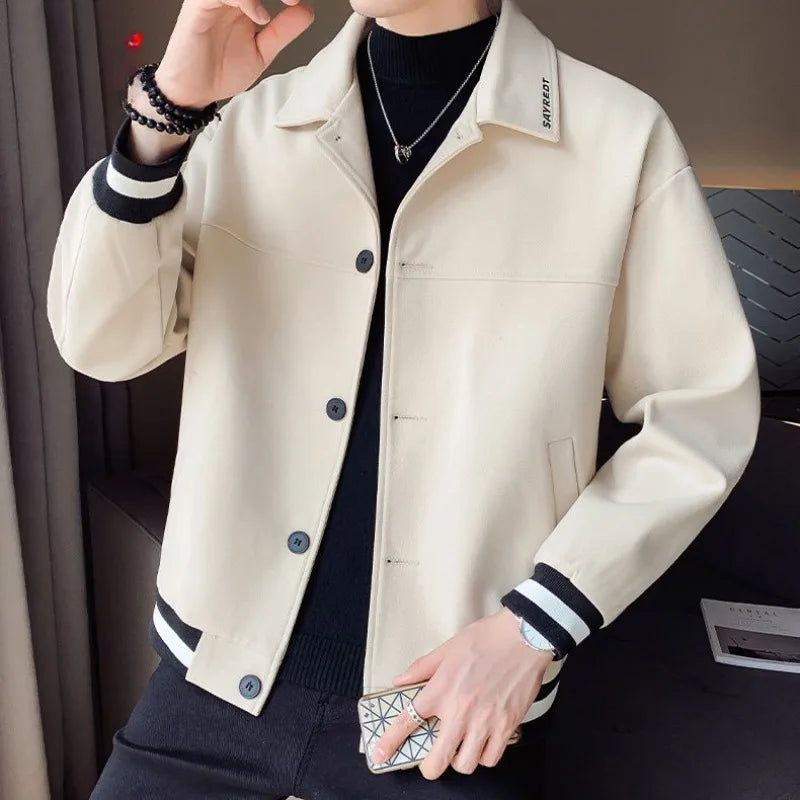 Men’s Slim Fit Wool Blend Jacket