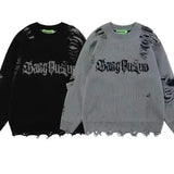 Unisex Hollow Hole Street Sweater