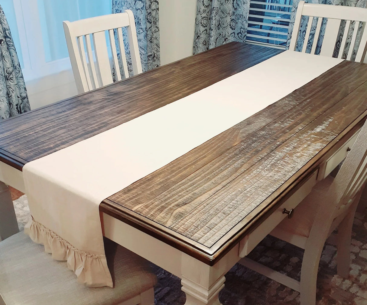 Christmas Orangered Table Runner