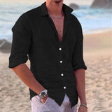 Men Cotton Linen Shirt